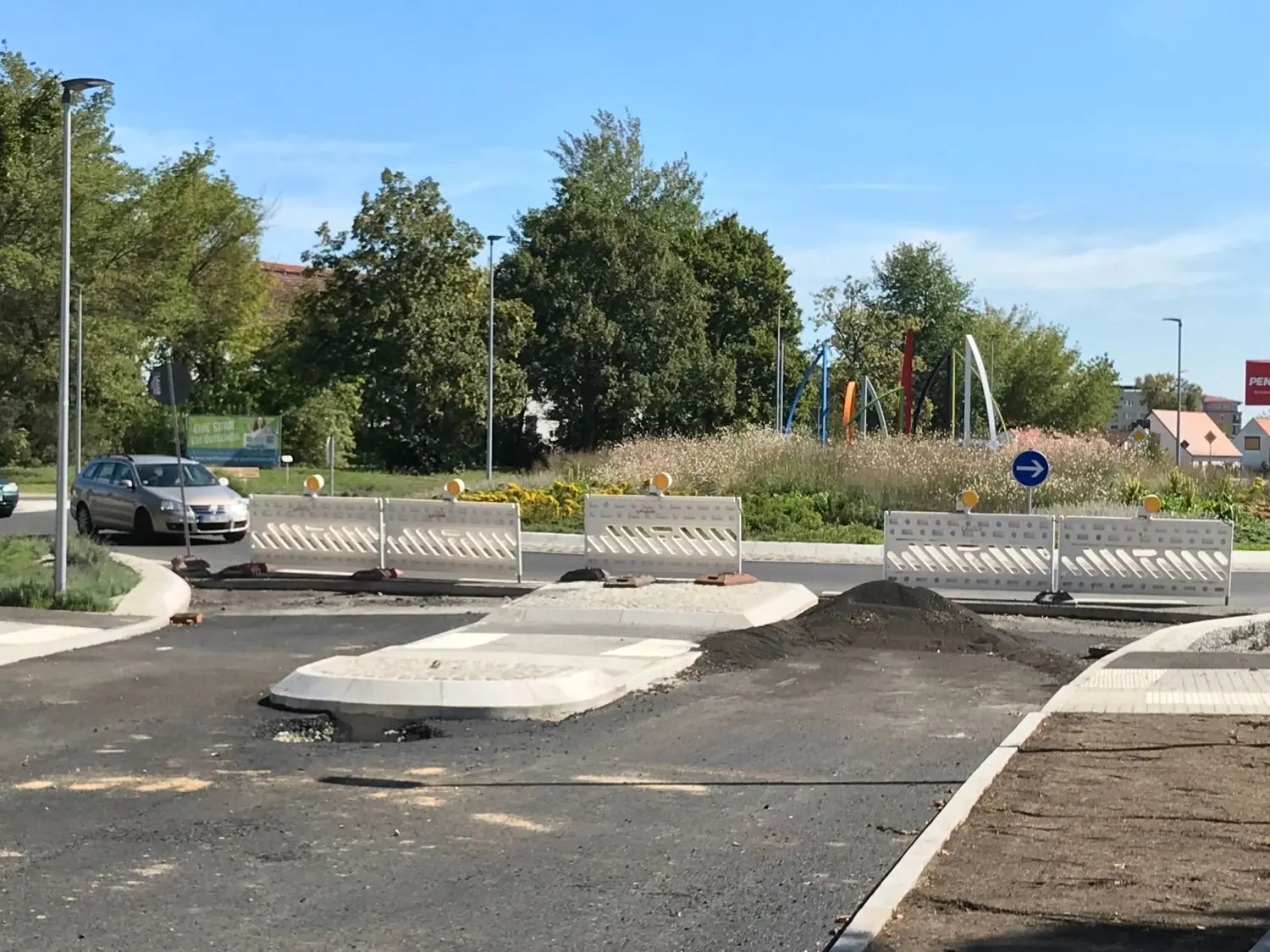 Bald erfolgt der Anschluss der Wilhelm-Pieck-Straße an den Kreisel Briesker Straße
