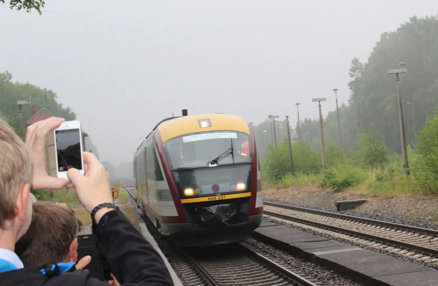 Die Seenland-Bahn auf dem Bahnhof Bernsdorf/Straßgräbchen: Das ist 2019 ein begehrtes Fotomotiv gewesen.