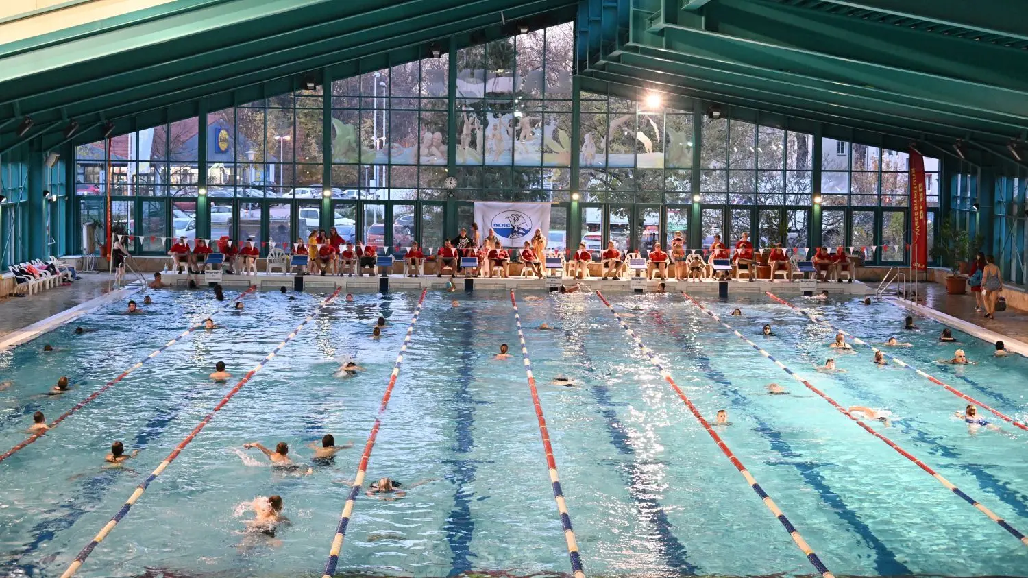 In der Lagune in Cottbus können Schwimmer ihre Bahnen ziehen.