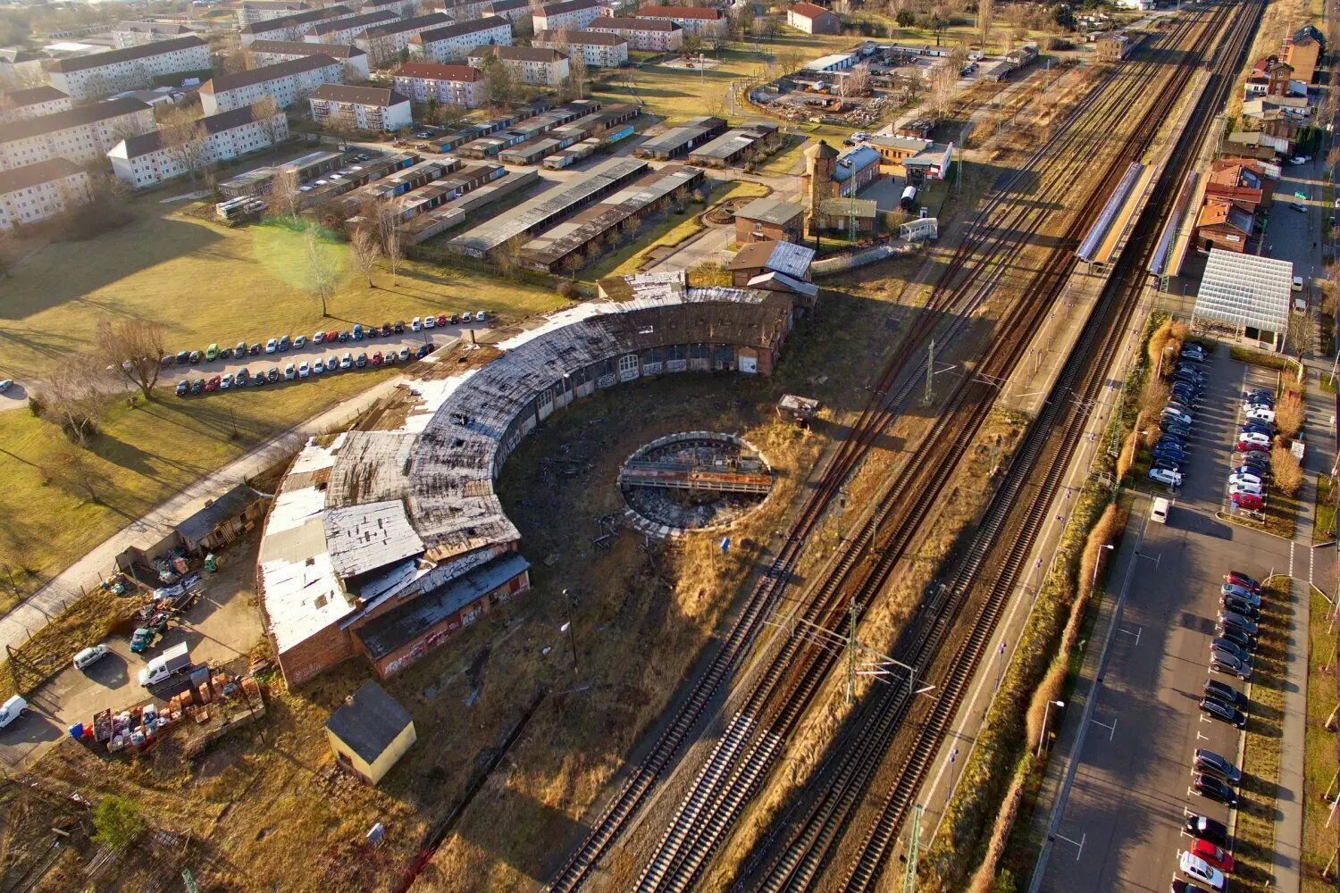 So sieht der Lokschuppen in Lübbenau derzeit noch aus.