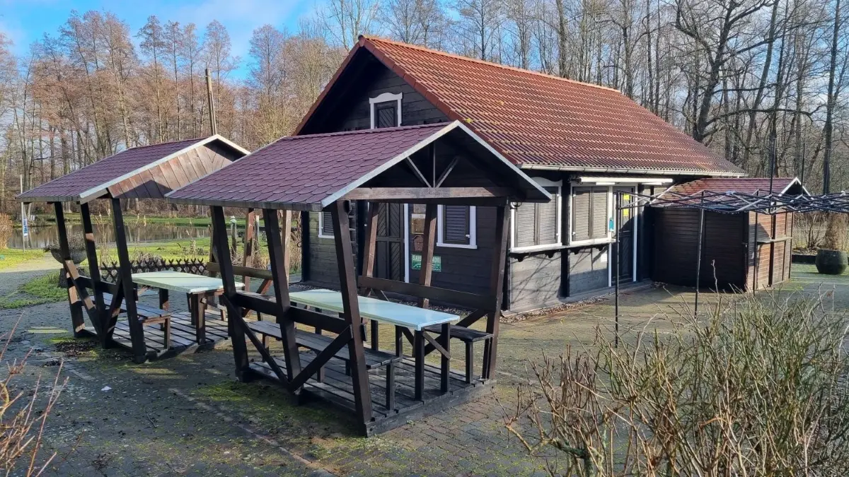 Kiosk Fährmanns Eck am Leiper Naturhafen.
Kiosk am Leiper Naturhafen.