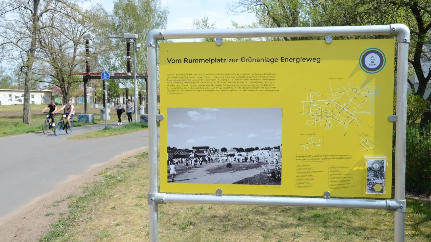 Einer von insgesamt 30 stadtgeschichtsträchtigen Orten, die Besucher der neuen Freiluftausstellung in Lübbenau besuchen können.