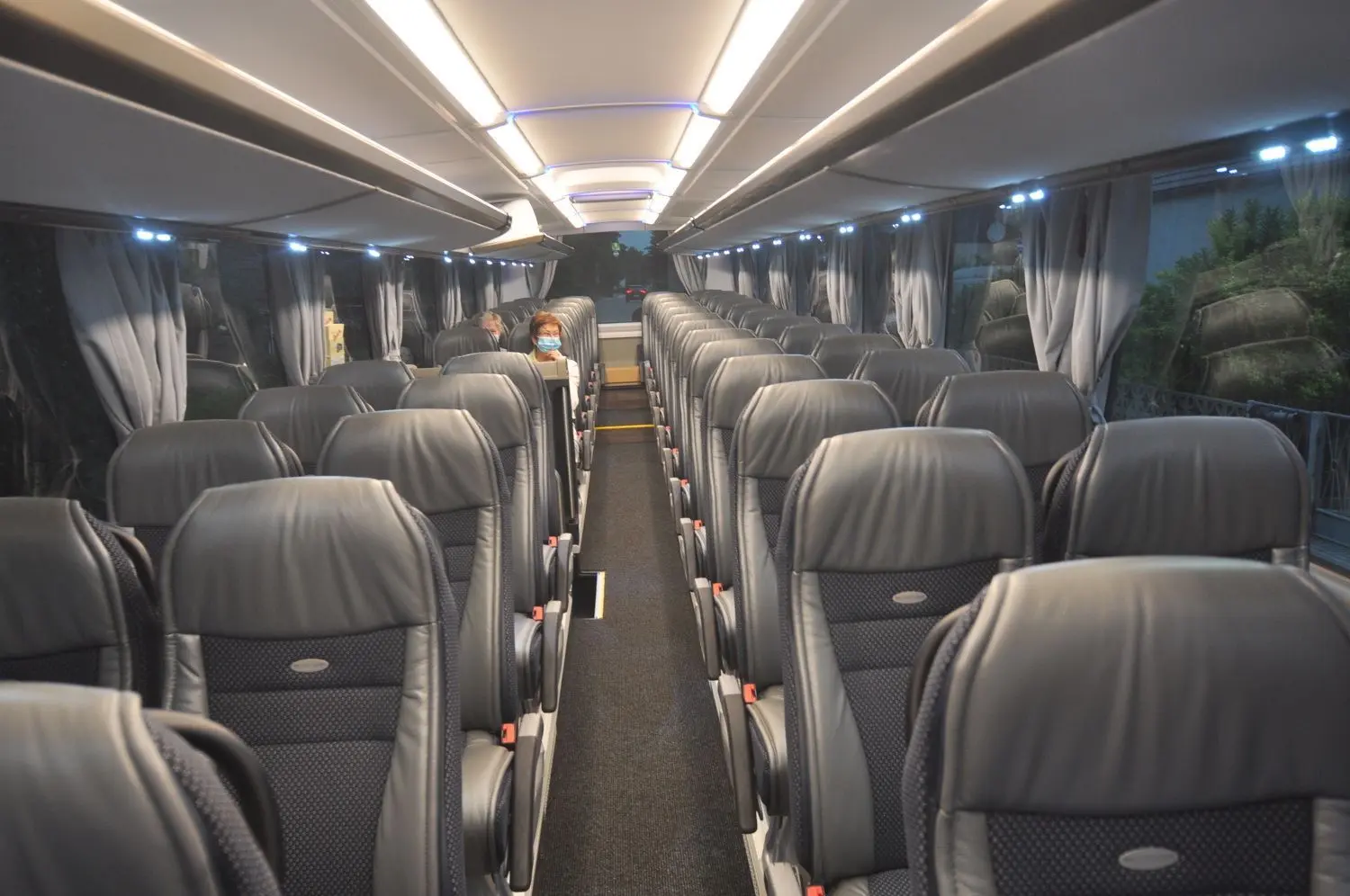 Blick in den neuen Neoplan Cityliner des Reisebüros Belitz aus Bad Liebenwerda.