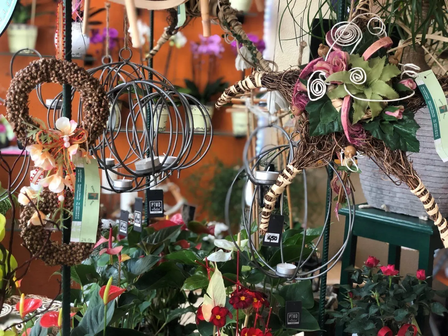 Um sich von dem Discounterangebot abzuheben, schmücken sich die Blumenhändler mit kreativer Vielfalt - so wie hier im "Blumen und Kunst"-Geschäft von Silvia Jonas.