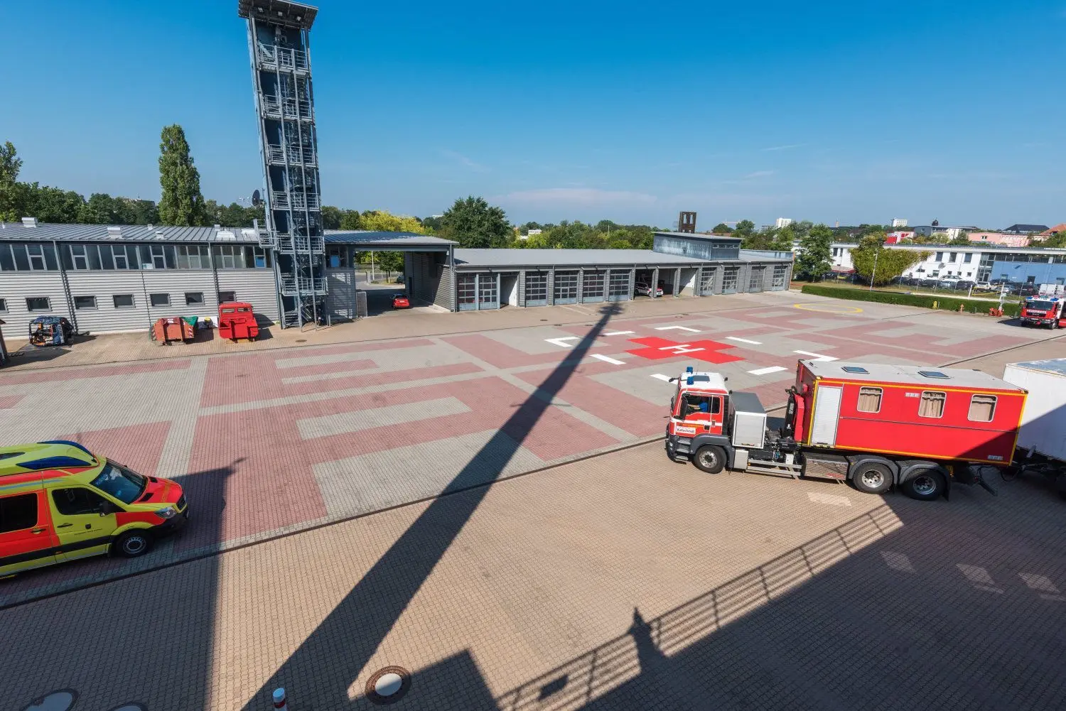 Die Berufsfeuerwehr hat in Cottbus ihren Standort.