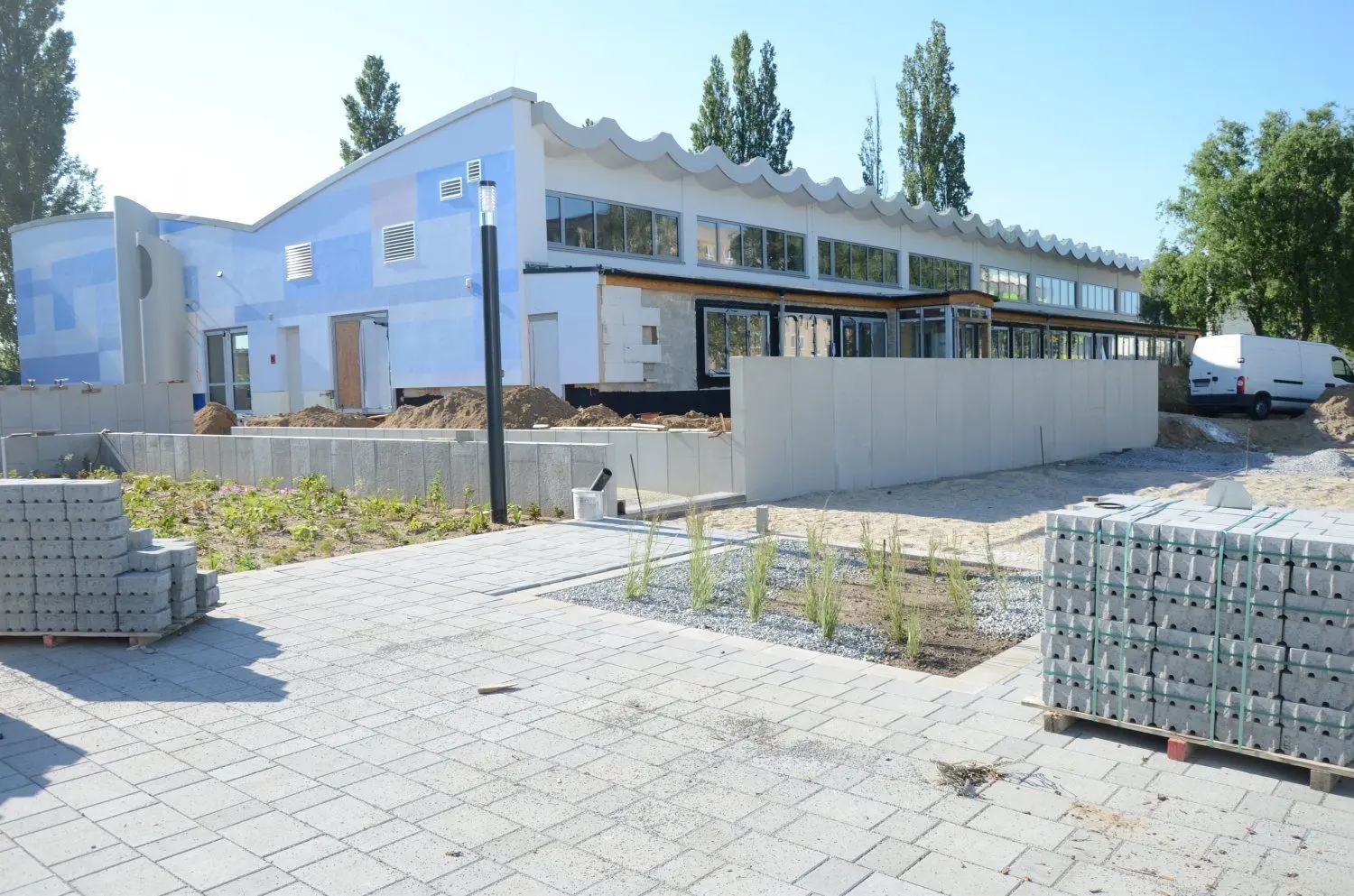 Derzeit noch Baustelle, das Delphinbad in der Lübbenauer Neustadt.