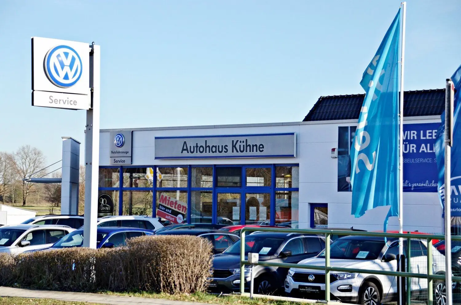 Im Autohaus Kühne in Doberlug-Kirchhain kann der mutmaßliche Täter von der Polizei geschnappt werden.