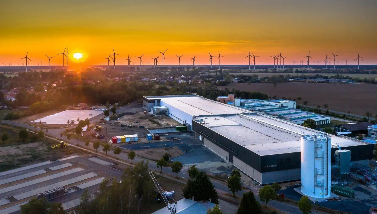 Das neue Werk "Lausitz 2020" der Reiss Büromöbel GmbH im Gewerbegebiet Lausitz der Stadt Bad Liebenwerda. Investition mehr als 30 Millionen Euro