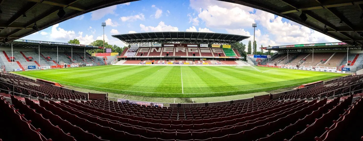 Das Stadion der Freundschaft in Cottbus