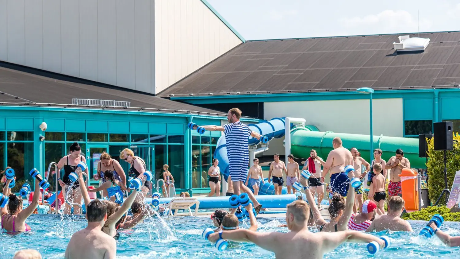 Beim Kurs „Benny`s Aqua“.