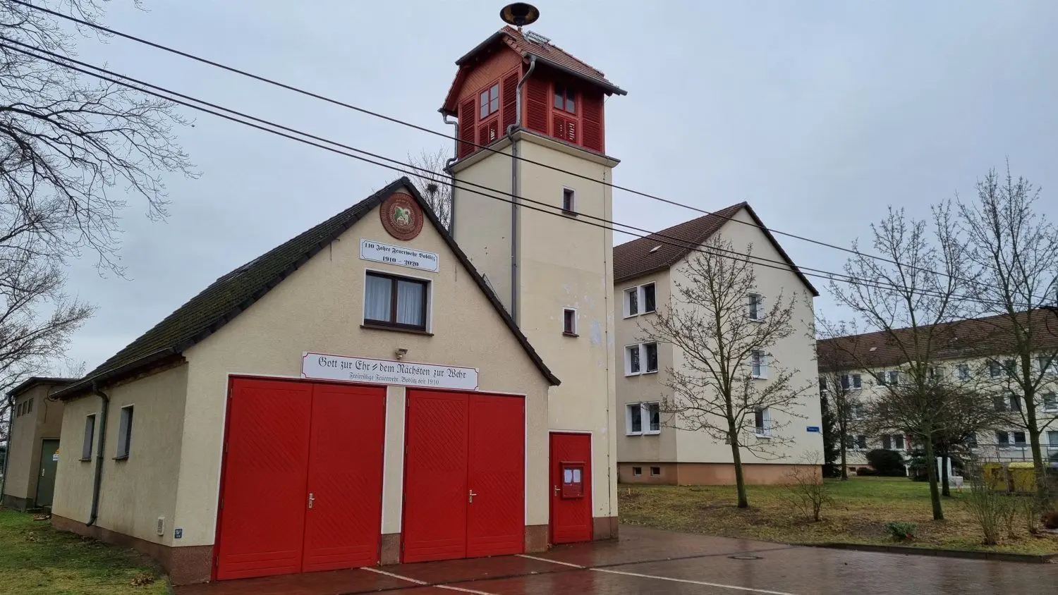 Feuerwehr-Depot in Boblitz.