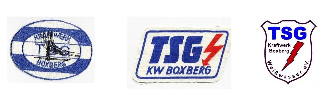 Die Logos der TSG Weißwasser/Boxberg haben sich über die Jahre verändert.