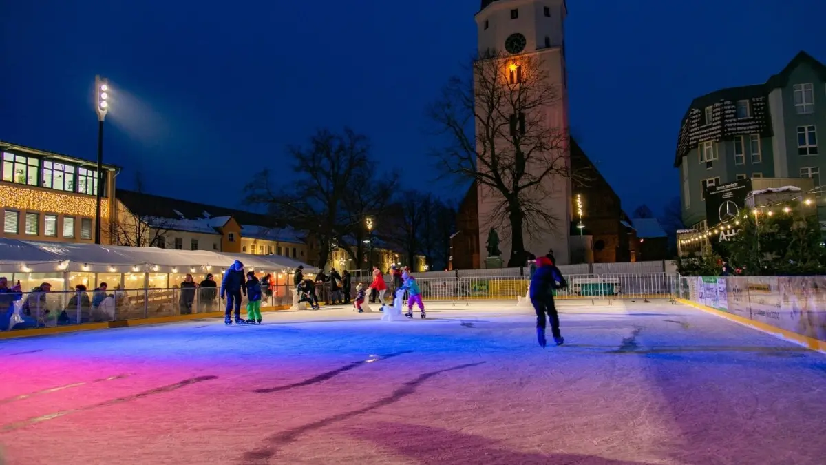 Die Eisbahn in Lübben war ein Erfolg. Täglich wurde das Angebot von Jung und Alt genutzt und bereicherte das Leben in der Innenstadt