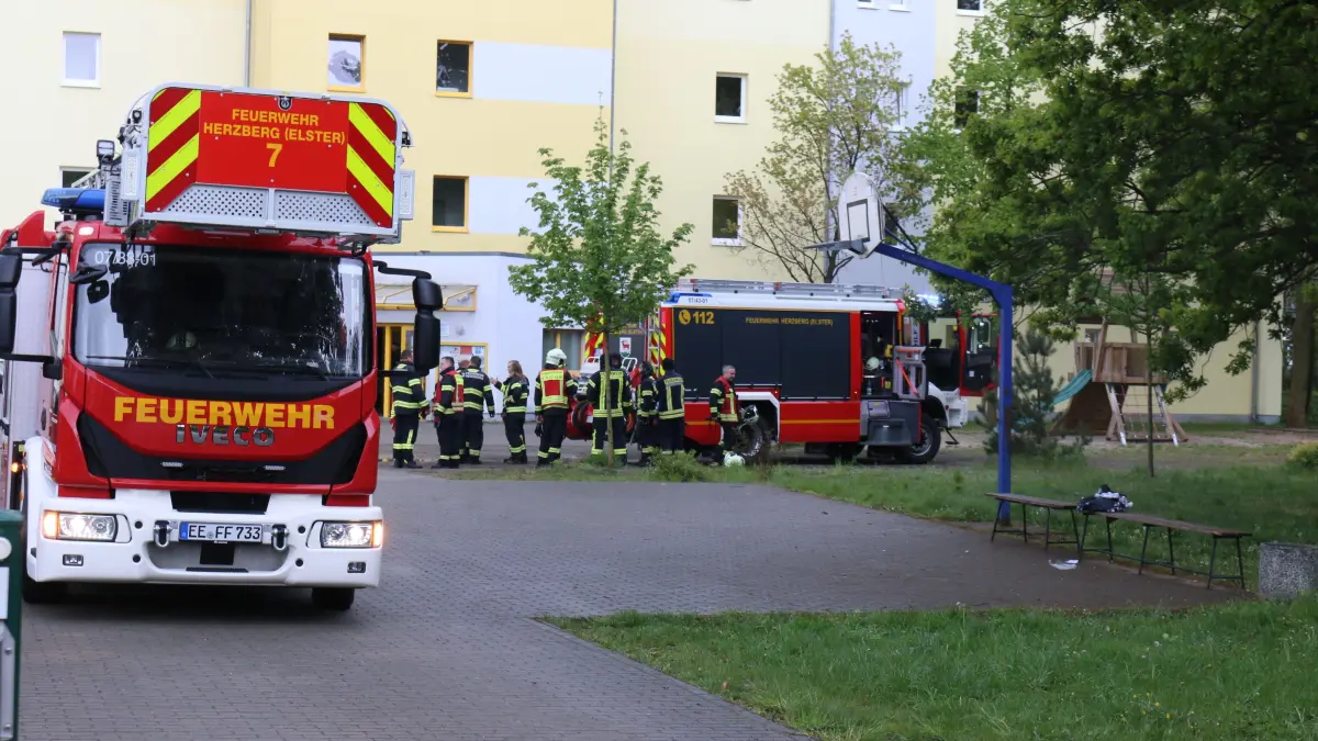 Im Übergangswohnheim in Herzberg ist in den Morgenstunden ein Feuer ausgebrochen.