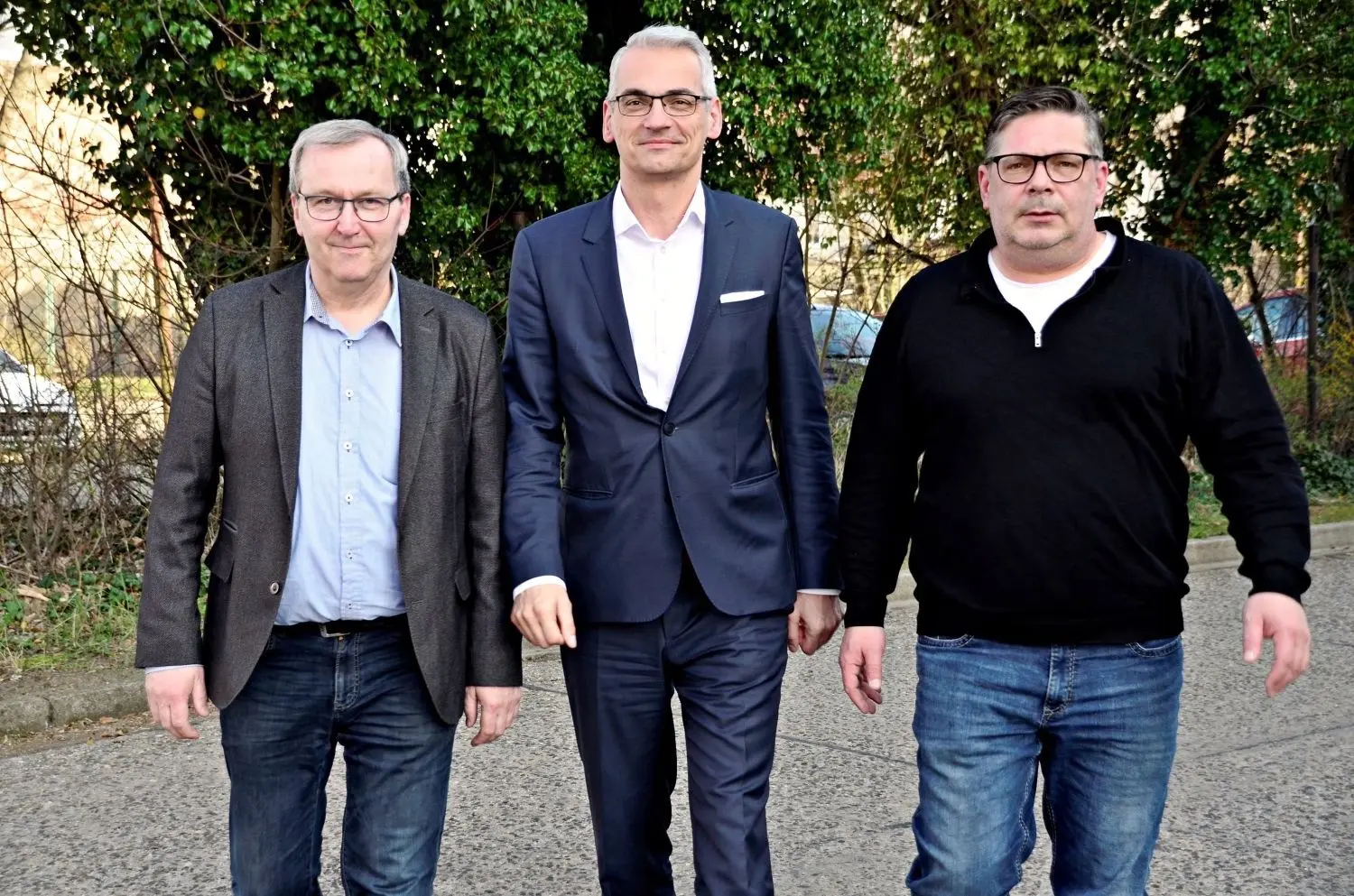 Die neue Spitze vom CDU-Stadtverband Doberlug-Kirchhain: Enrico Langer (Vorsitzender), Uwe Roland (l.) und Sebastian Rudolph (beide Stellvertreter).