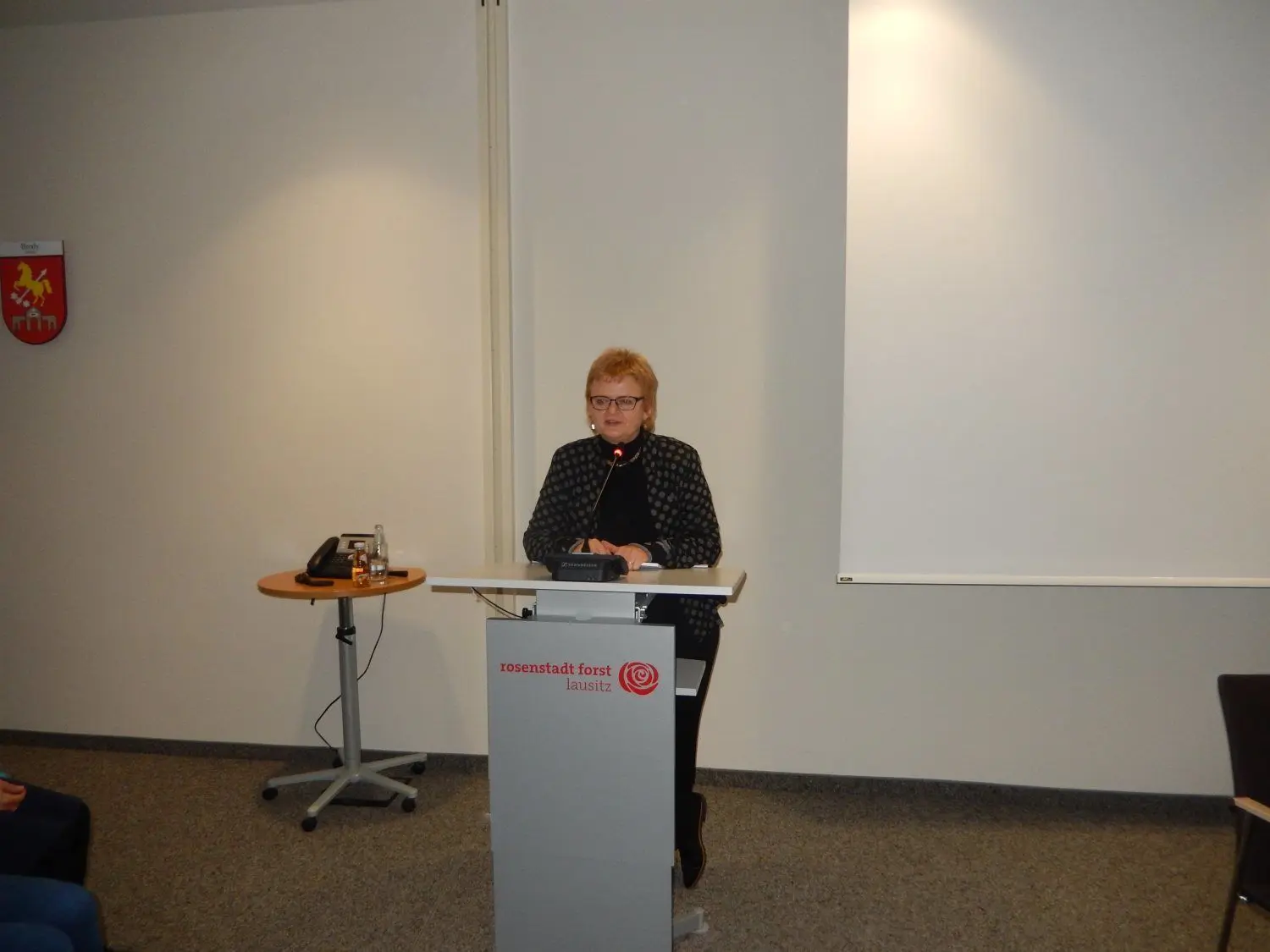 Dr. Maria Nooke, Beauftrage des Landes Brandenburg zur Aufarbeitung der Folgen der kommunistischen Diktatur, bei ihrem Vortrag.