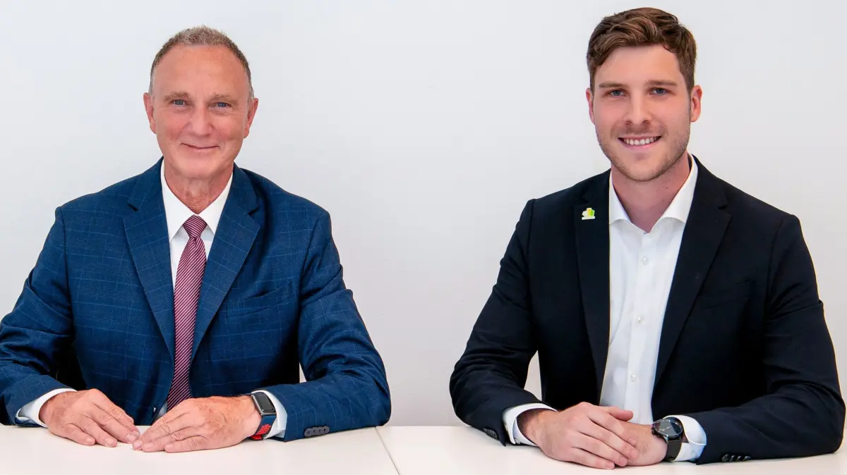 Personalwechsel bei der Wohnungsbaugenossenschaft Lübbenau: Paul Schlorf (rechts) wird ab 2025 neues Vorstandsmitglied.