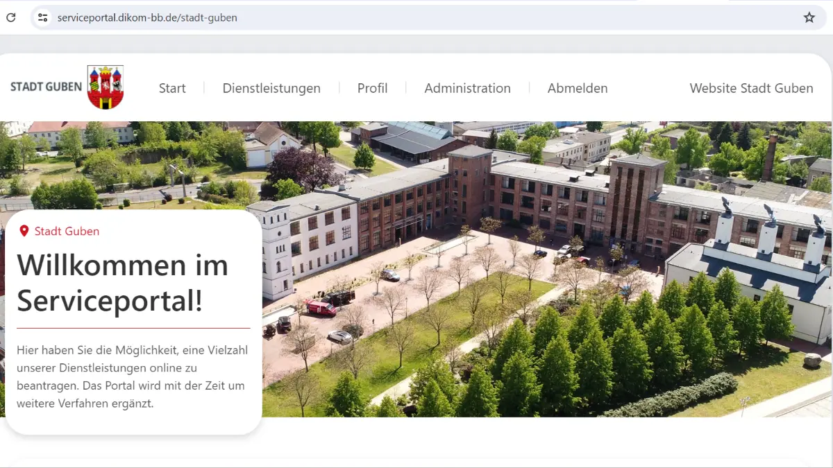 Mit dem Online-Portal der Stadt Guben kann man sich nun den einen oder anderen Gang ins Rathaus sparen.