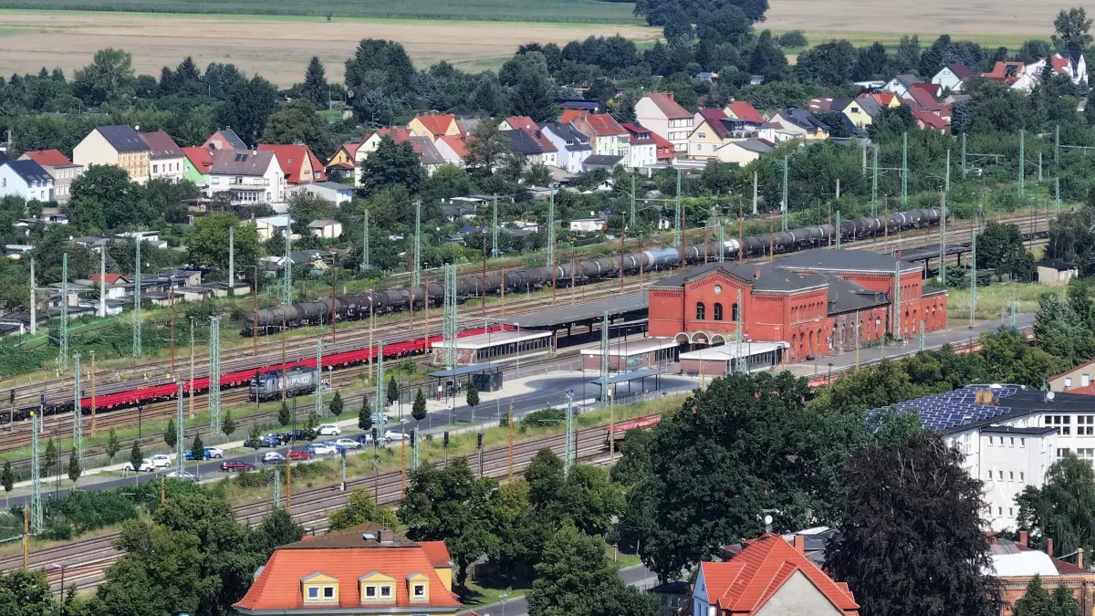 Luft Guben Juli 2024 : Luftaufnahme vom 21. Juli 2024
Stadt Guben
Blick auf die Altstadt