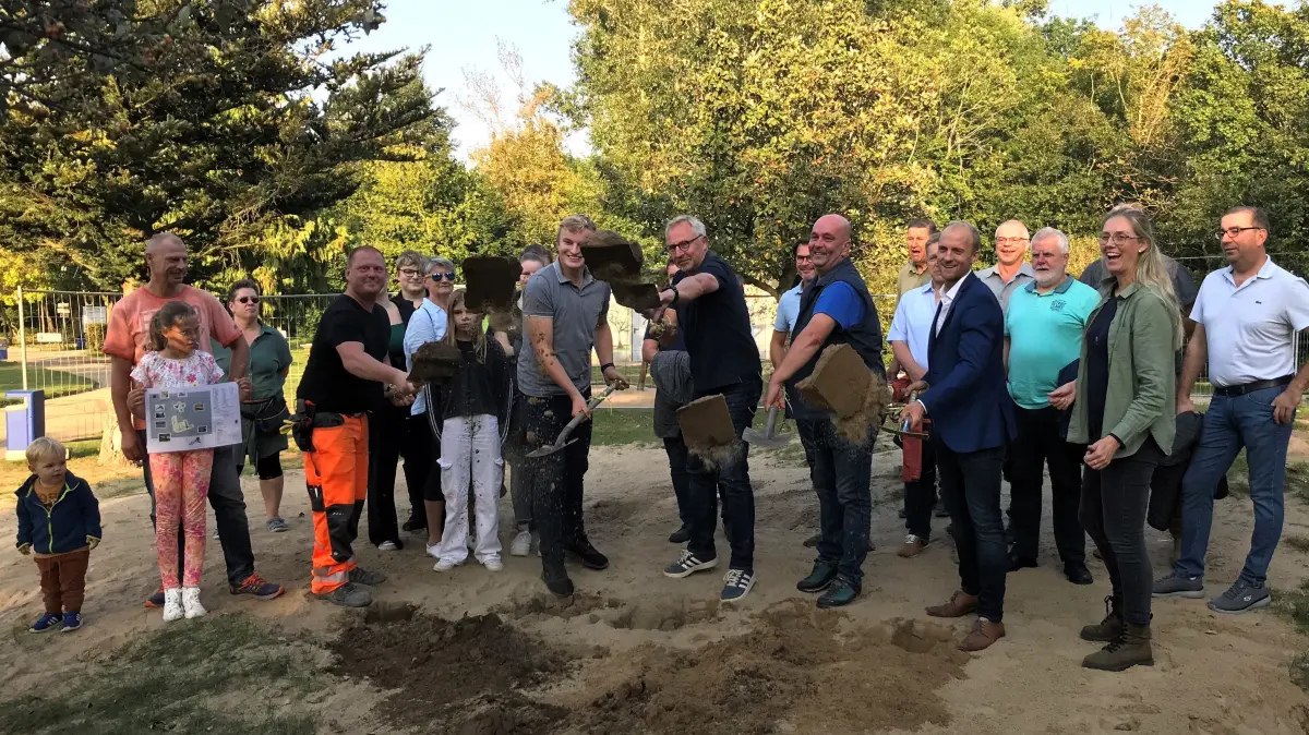 Spatenstich Schildbürgerspielplatz Kiebitzsee