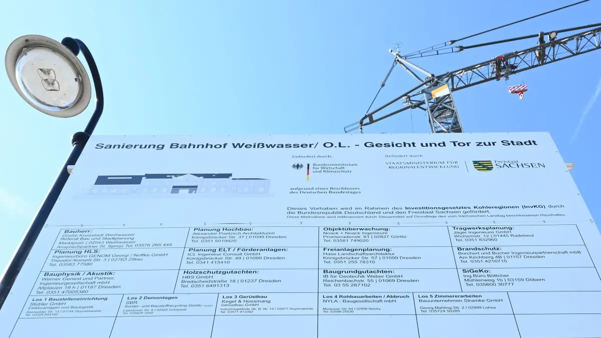 Geht das Licht aus oder kann weiter investiert werden? Strukturwandelprojekt wieder Bahnhof Weißwasser müssen von Kommunen zu großen Teilen vorfinanziert werden. Beim Bahnhof ist das gesichert, beim Mammutvorhaben Ingenieurschule Weißwasser müsste die klamme Stadt Überbrückungs-Kredite aufnehmen.