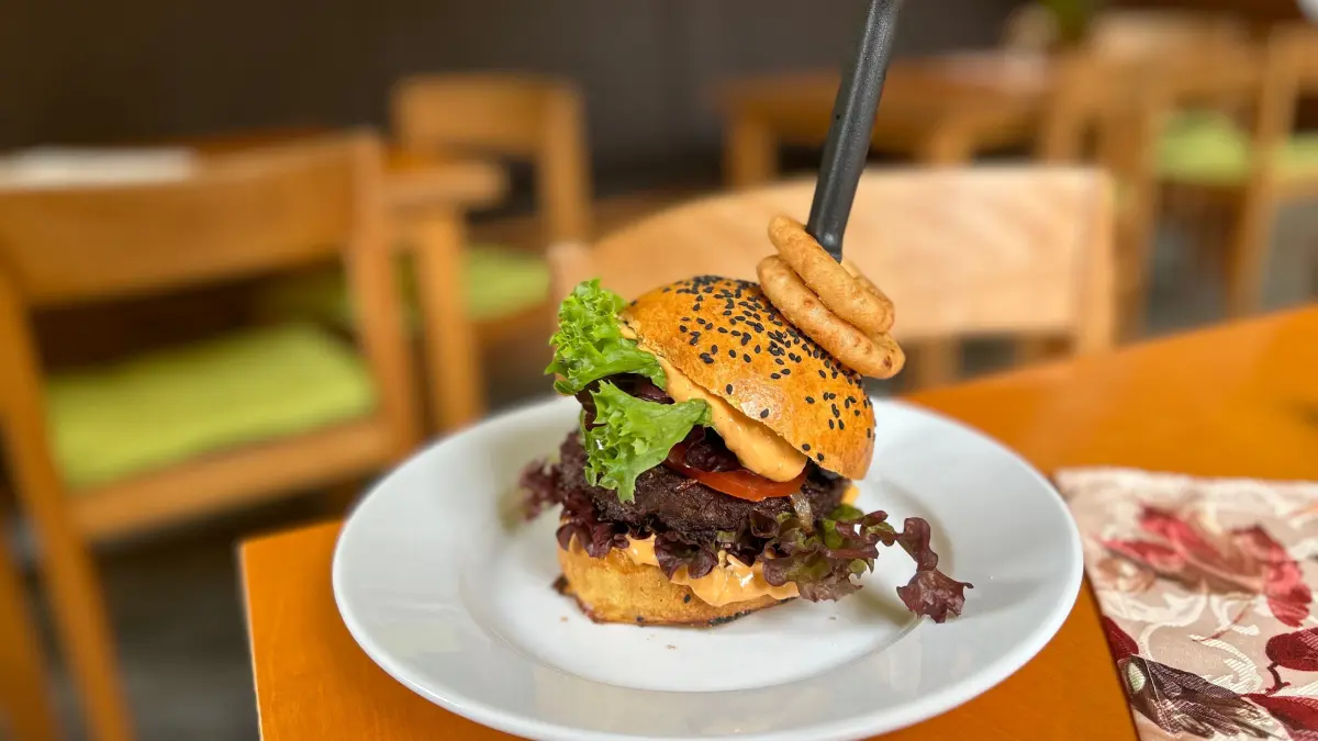 Mühlen-Burger in der Blumberger Mühle im NABU.