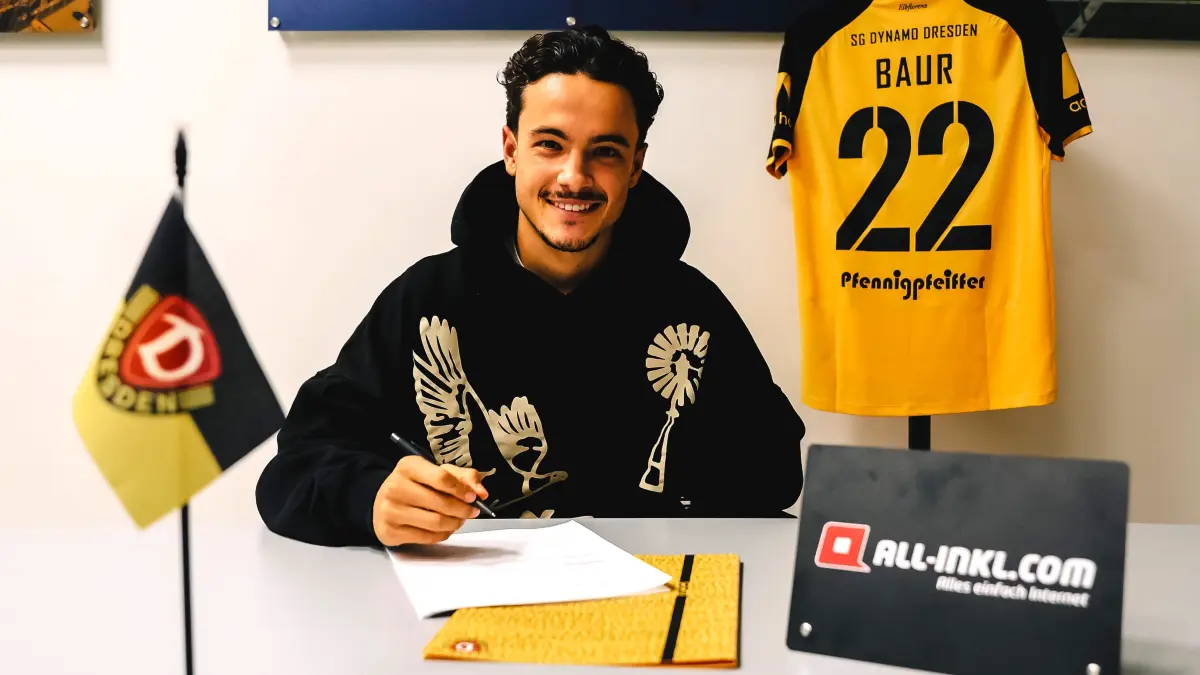 Neuverpflichtung: Mika Baur wechselt vom SC Paderborn zu Dynamo Dresden in die 3. Liga.