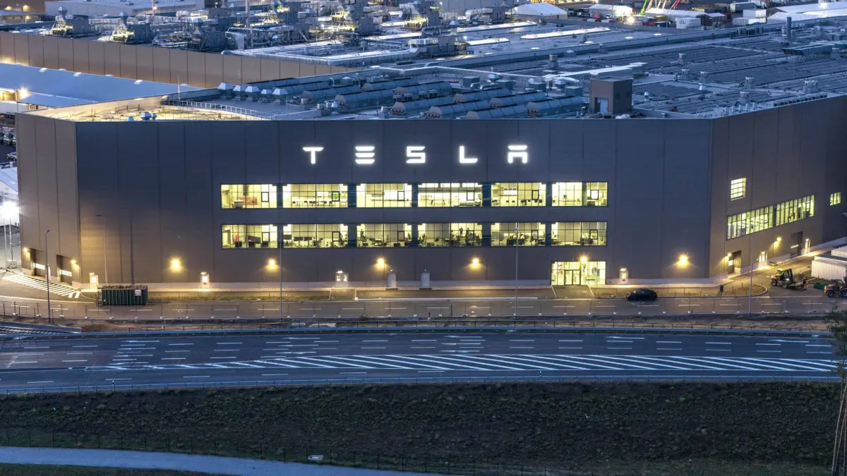 Tesla Gigafactory Gruenheide, 23.10.2023 - Tesla Gigafactory. Greunheide Brandenburg Deutschland *** Tesla Gigafactory Gruenheide, 23 10 2023 Tesla Gigafactory Greunheide Brandenburg Germany