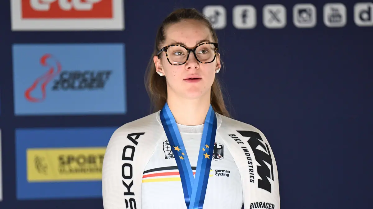15-02-2025 European Championships Elite Women Track; Giornata 04; 2025, Germany; Schneider, Clara; Zolder Velodromo; : 15-02-2025 European Championships Elite Women Track Giornata 04 2025, Germany Schneider, Clara Zolder Velodromo PUBLICATIONxNOTxINxITAxFRAxNED