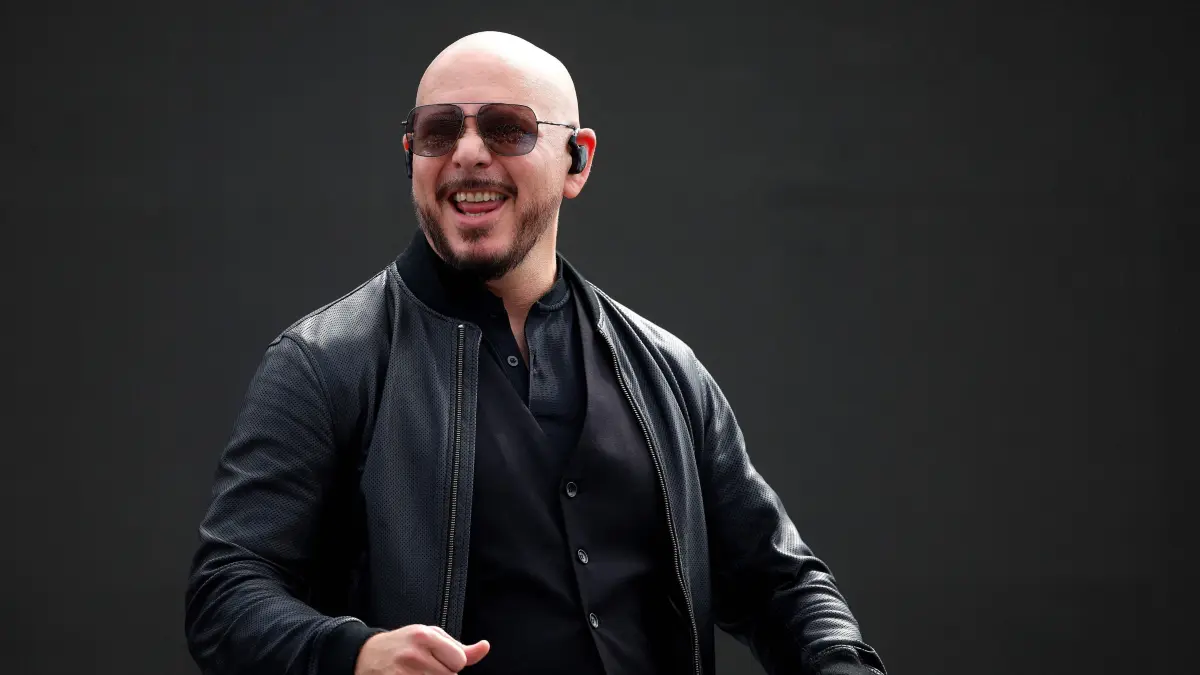 NASCAR Cup Series Daytona 500: DAYTONA BEACH, FLORIDA - FEBRUARY 16: Pitbull performs onstage during pre-race ceremonies prior to the NASCAR Cup Series Daytona 500 at Daytona International Speedway on February 16, 2025 in Daytona Beach, Florida. Mike Ehrmann/Getty Images/AFP (Photo by Mike Ehrmann / GETTY IMAGES NORTH AMERICA / Getty Images via AFP)