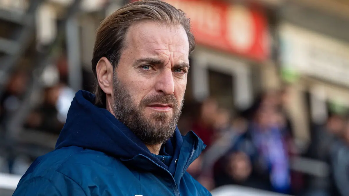 RLNO Babelsberg 03 - Erfurt 2024/25: Fussball, Herren, Saison 2024/2025, Regionalliga Nordost (24. Spieltag), SV Babelsberg 03 - FC Rot-Weiß Erfurt, Trainer Ronny Ermel (Babelsberg 03), 02.03. 2025, Foto: Sebastian Räppold / Matthias Koch
