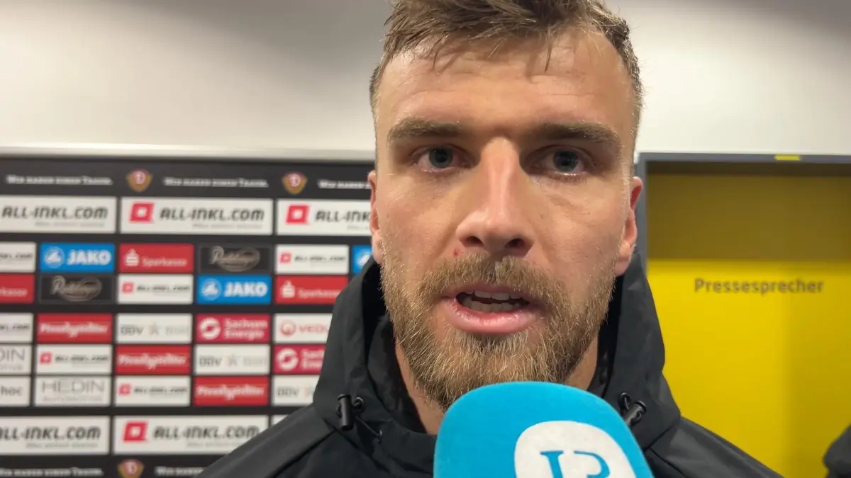 Lars Bünning, Verteidiger von Dynamo Dresden, spricht im Video-Interview über den Sieg gegen den SV Wehen Wiesbaden und das bevorstehende Spiel bei Hannover 96 II.
