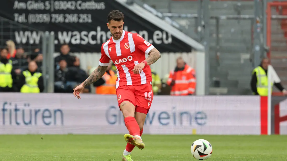 Fussball 3. Liga 2024/2025 FC Energie Cottbus - SV Waldhof Mannheim: 19 Filip Kusic (Energie Cottbus)