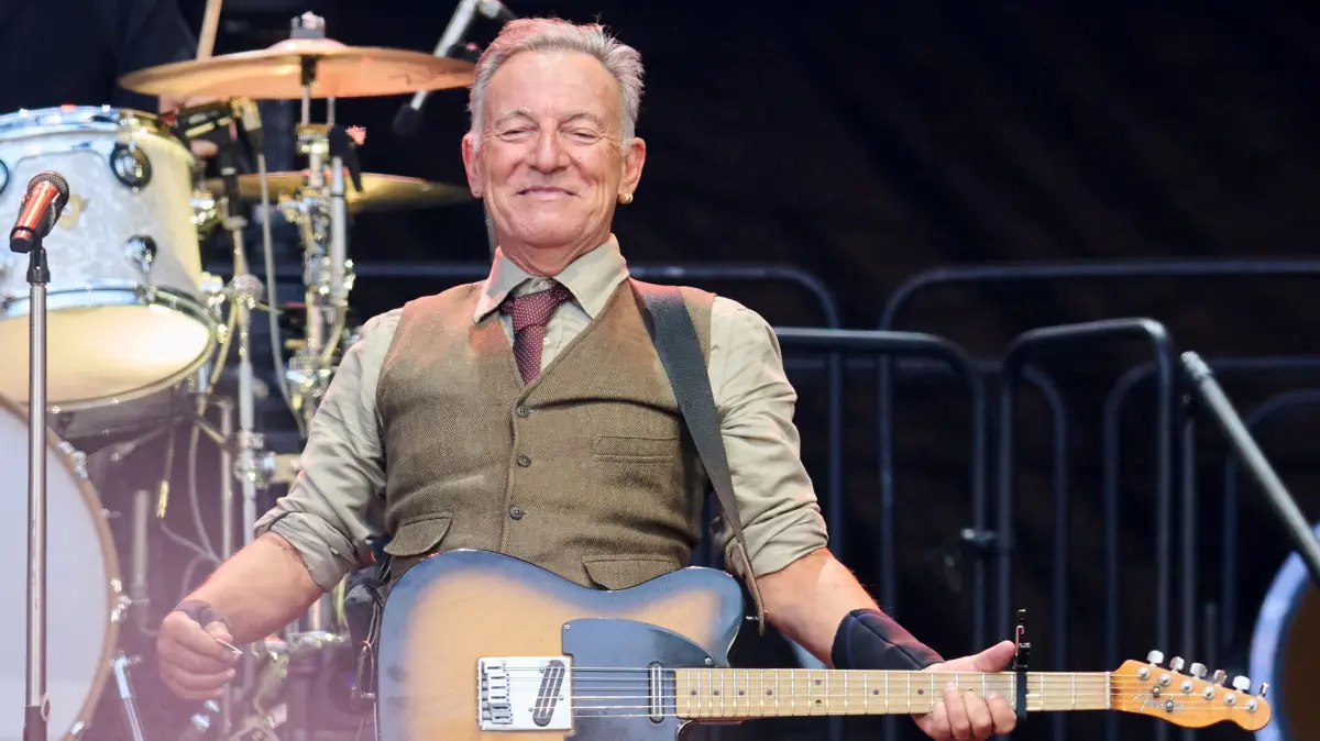 Rückkehr nach fast einem Jahrzehnt: Bruce Springsteen bei seinem Konzert im Olympiastadion Berlin.