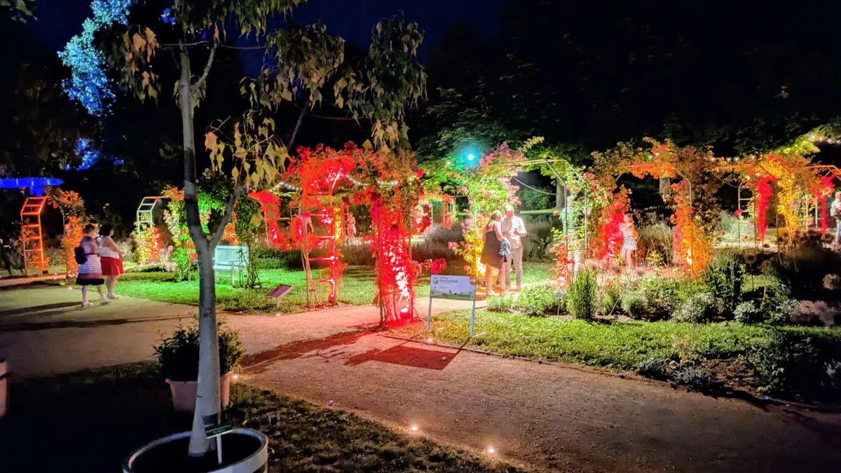 Die Nacht der 1000 Lichter gilt alljährlich als Publikumsmagnet bei den Rosengartenfesttagen.