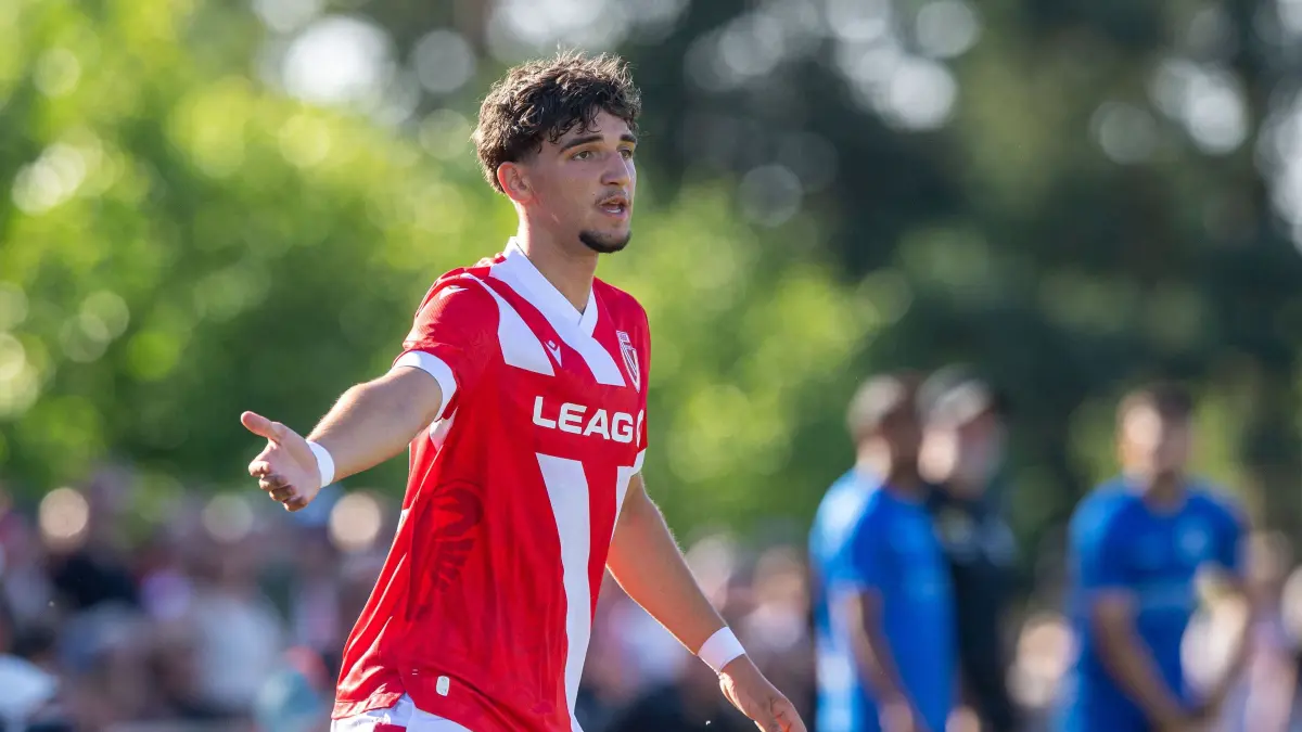 Testspiel Energie Cottbus - Altglienicke 2025/26: Fussball, Herren, Saison 2025/26, Testspiel, FC Energie Cottbus - VSG Altglienicke, Jannis Zaydan (Energie Cottbus), 04.07. 2025, Foto: Sebastian Räppold / Matthias Koch