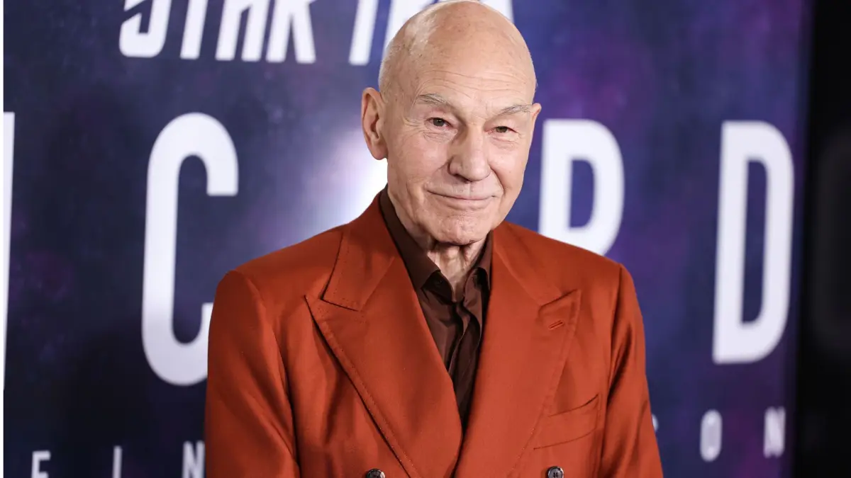 English actor Sir Patrick Stewart arrives at the Los Angeles Premiere Of Paramount+'s Original Series 'Star Trek: Picard' Third And Final Season held at the TCL Chinese Theatre IMAX on February 9, 2023 in Hollywood, Los Angeles, California
