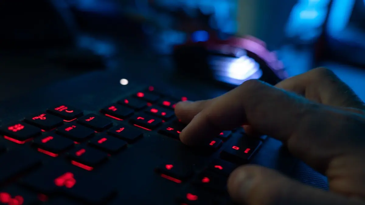 Mann tippt auf einer Tastatur: ILLUSTRATION - Mit einem perfiden Identitätsdiebstahl versuchen derzeit Betrüger mittels Fax und Mail persönliche Daten und Geld abzugreifen. (zu dpa: «Kanadisches Erbe: Millionen-Police ist nichts als Betrug») Foto: Nicolas Armer/dpa/dpa-tmn - Honorarfrei nur für Bezieher des dpa-Themendienstes +++ dpa-Themendienst +++
