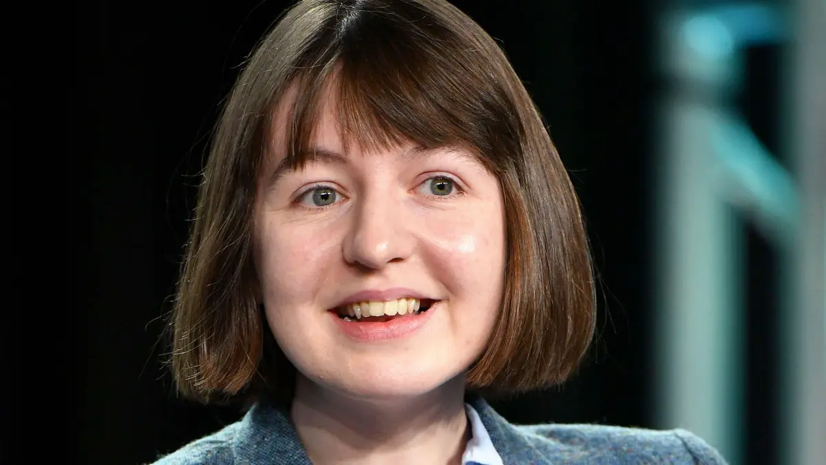 (FILES) Irish author Sally Rooney speaks during the Hulu segment of the 2020 Winter TCA Press Tour at The Langham Huntington in Pasadena, California on January 17, 2020. Irish author Sally Rooney has vowed to give fees her work generates from the BBC to support the recently proscribed Palestine Action group. The writer, whose second novel "Normal People" (2018) and its 2020 BBC television adaptation won her international acclaim, announced her plans in the Irish Times. (Photo by Amy Sussman / GETTY IMAGES NORTH AMERICA / AFP)