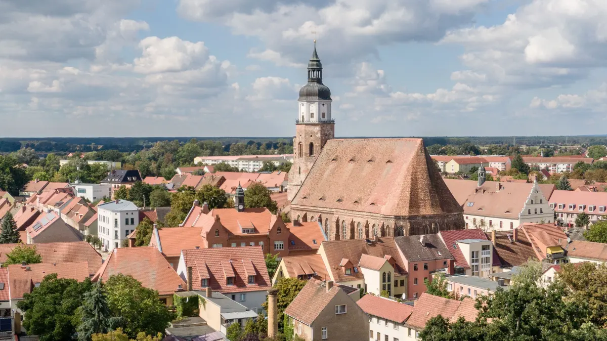 Herzberg. Die Stadt Herzberg im Kreis Elbe-Elster liegt an der Schwarzen Elster.
