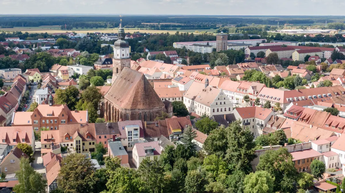 Herzberg. Die Stadt Herzberg im Kreis Elbe-Elster liegt an der Schwarzen Elster.