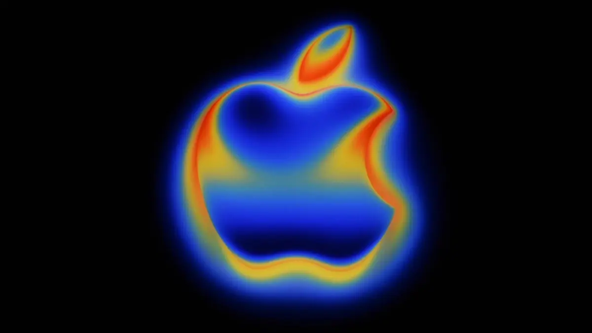 Apple iPhone-Vorstellung: 09.09.2025, USA, Cupertino: Das Logo von Apple ist vor der Vorstellung neuer iPhone-Modelle zu sehen. Foto: Andrej Sokolow/dpa +++ dpa-Bildfunk +++
