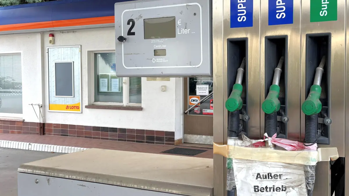 Die ehemalige Gulf-Tankstelle in Prösen ist nach wie vor außer betrieb.
