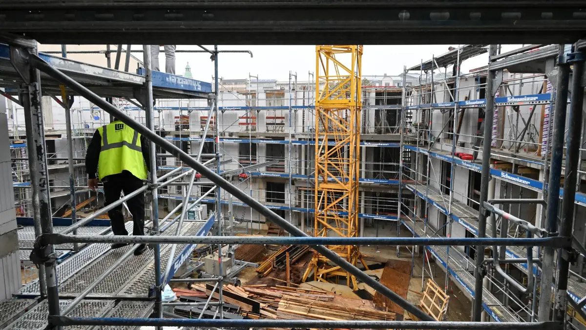 Baustelle GWC Briesmannstr Okt 2025: Blick auf die GWC-Baustelle in der Briesmannstrasse