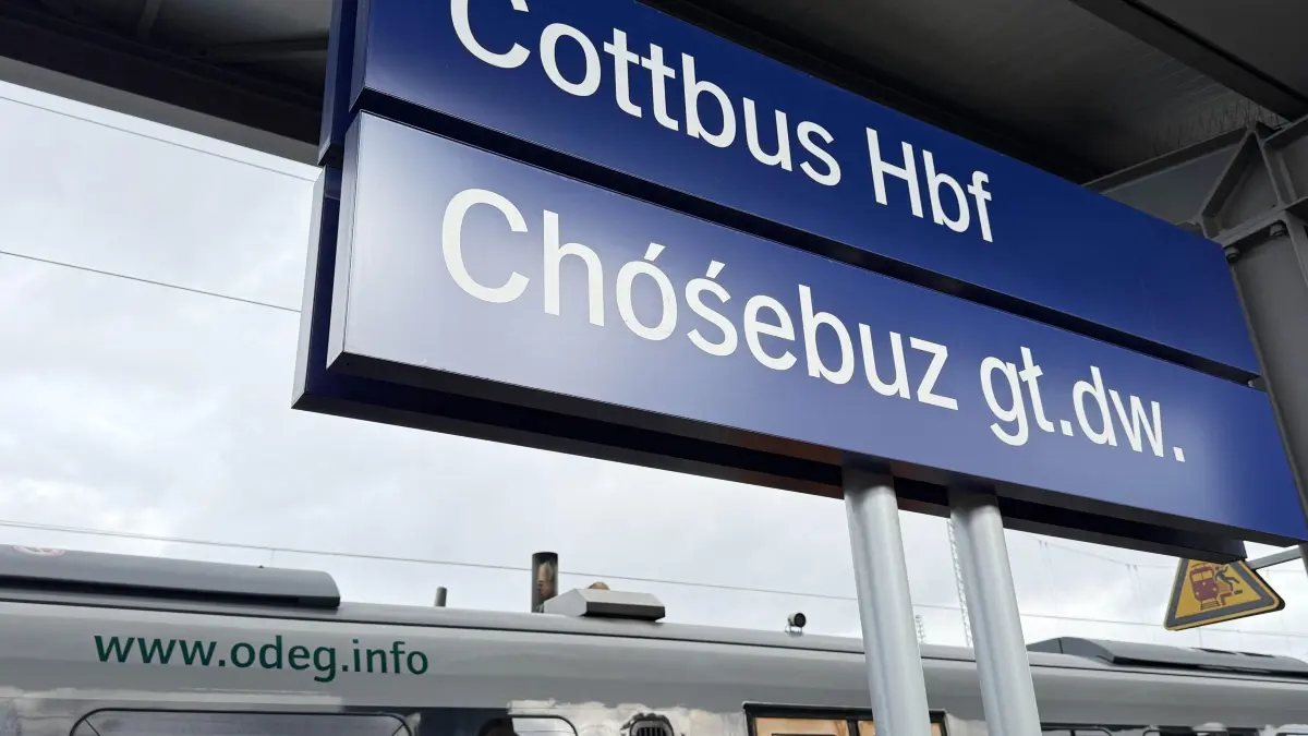 Symbolfoto Bahnhof Cot Okt 2025: Symbolfoto Hauptbahnhof Cottbus