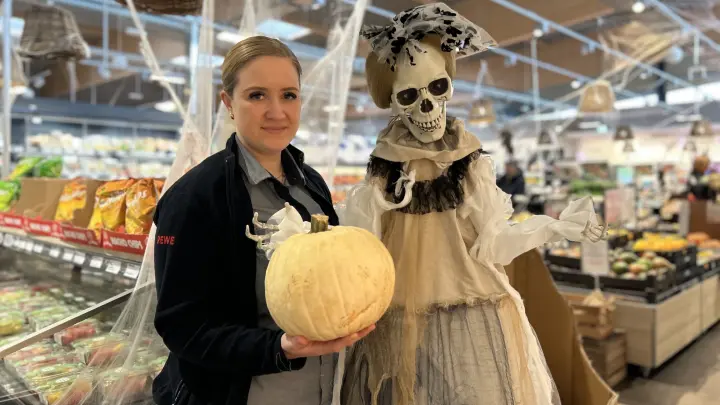Gruselspaß beim Rewe-Einkauf