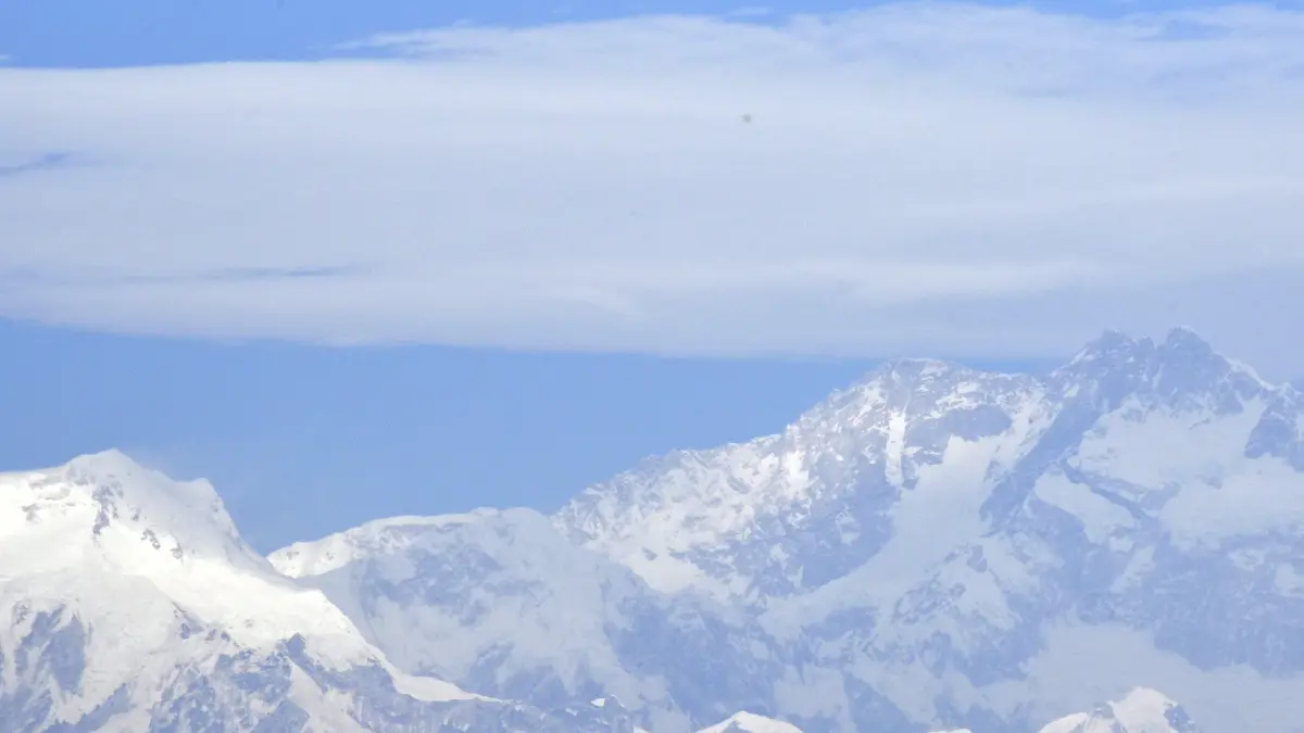 Der Kangchendzönga bei Nepal und Indien landet auf Platz 3 der höchsten Berge der Welt.