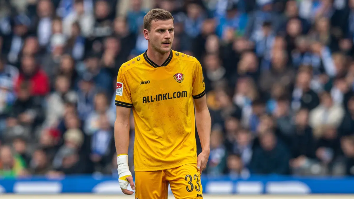 2. BL Hertha BSC - Dynamo Dresden 2025/26: Fussball, Herren, Saison 2025/2026, 2. Bundesliga (11. Spieltag), Hertha BSC - Dynamo Dresden, Christoph Daferner (Dresden), 01.11. 2025, Foto: Sebastian Räppold / Matthias Koch