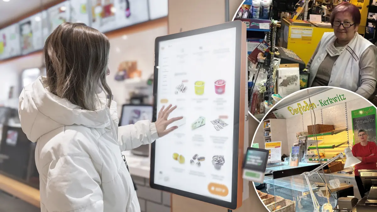 Fotomontage Schenkendöbern E-Kiosk