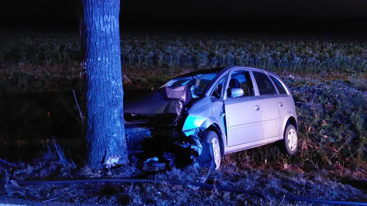 Unfall auf der B169 zwischen Plessa und Lauchhammer: Dort ist ein Pkw gegen einen Baum geprallt.